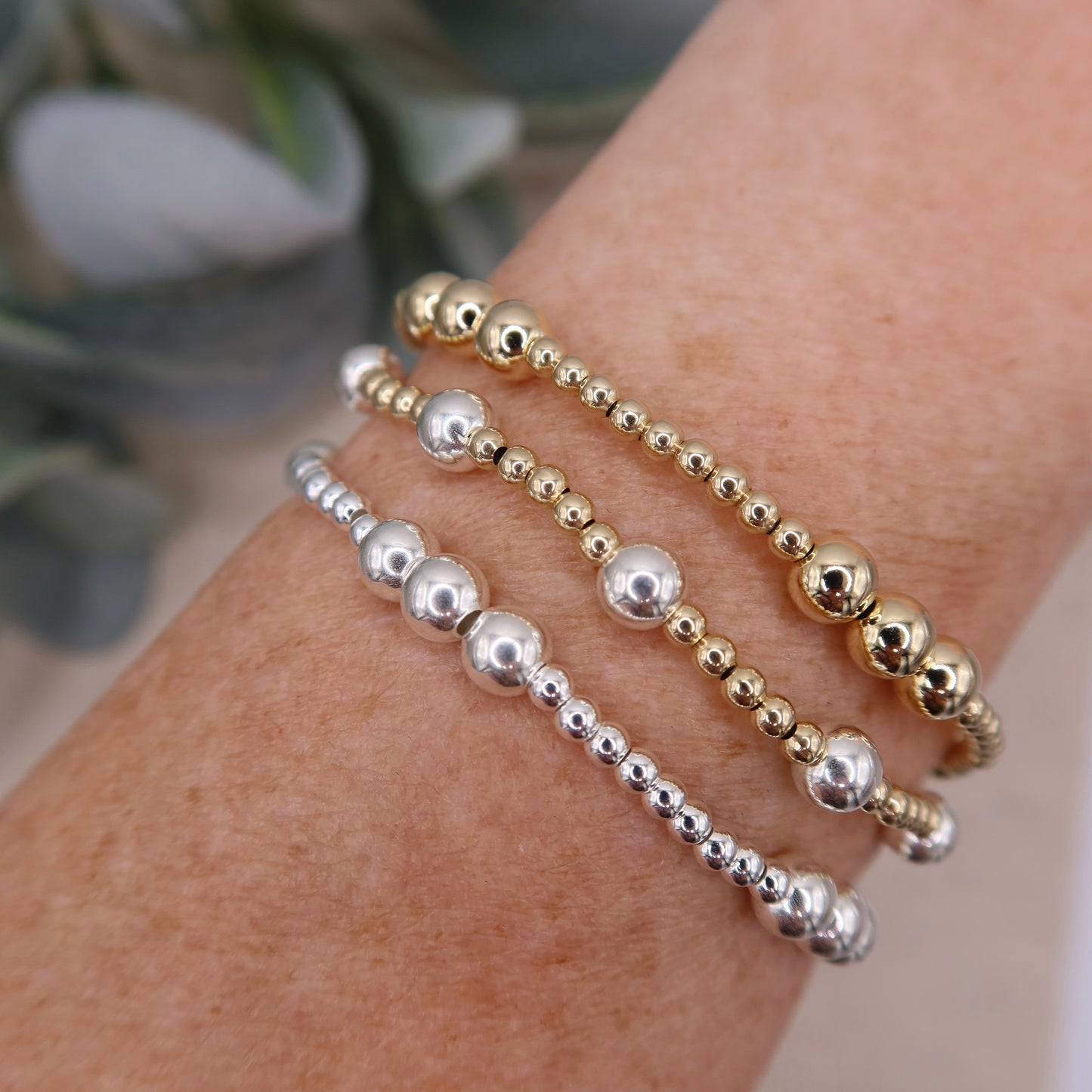 Mixed Metals Trio | Sterling Silver | 14k Gold-filled