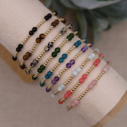 Candy Luxe Bracelet | Gemstone & 14k Gold-filled