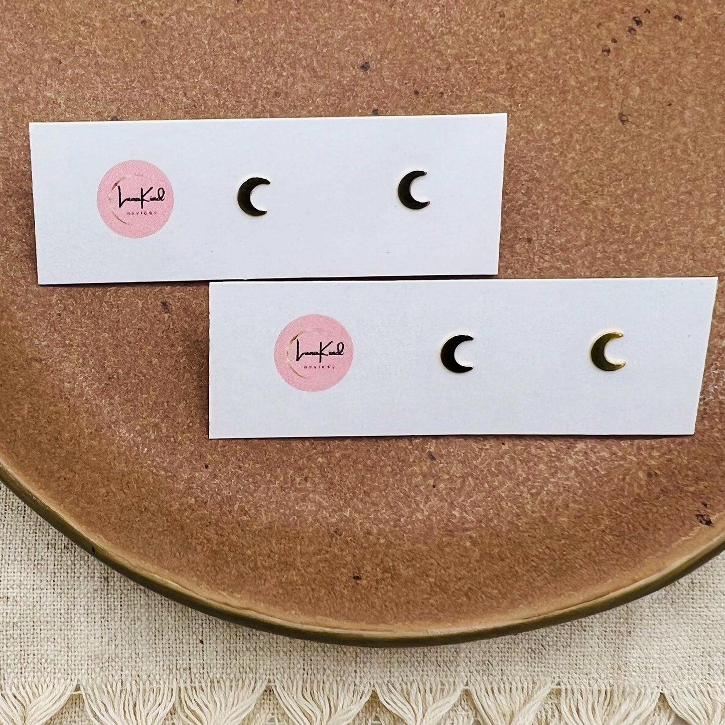 Crescent Moon Earrings | 14k Gold-filled