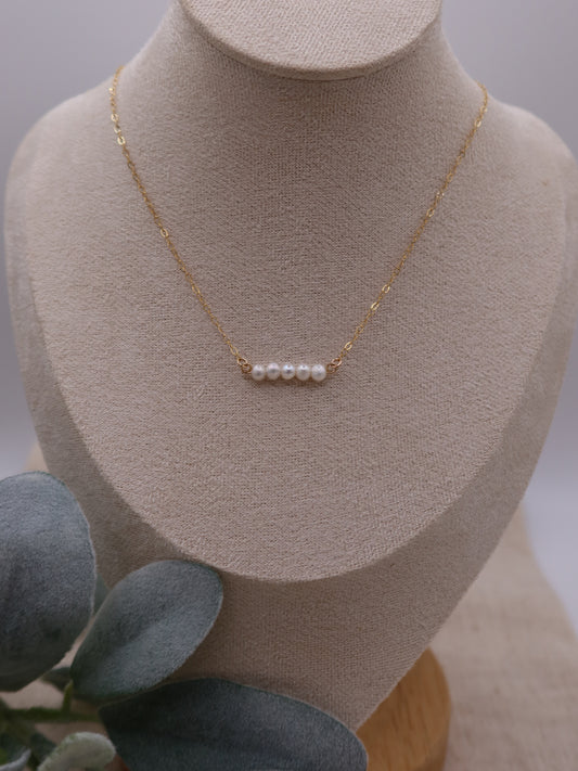 Moonlit Pearl Necklace | 14k Gold-filled & Freshwater Pearls