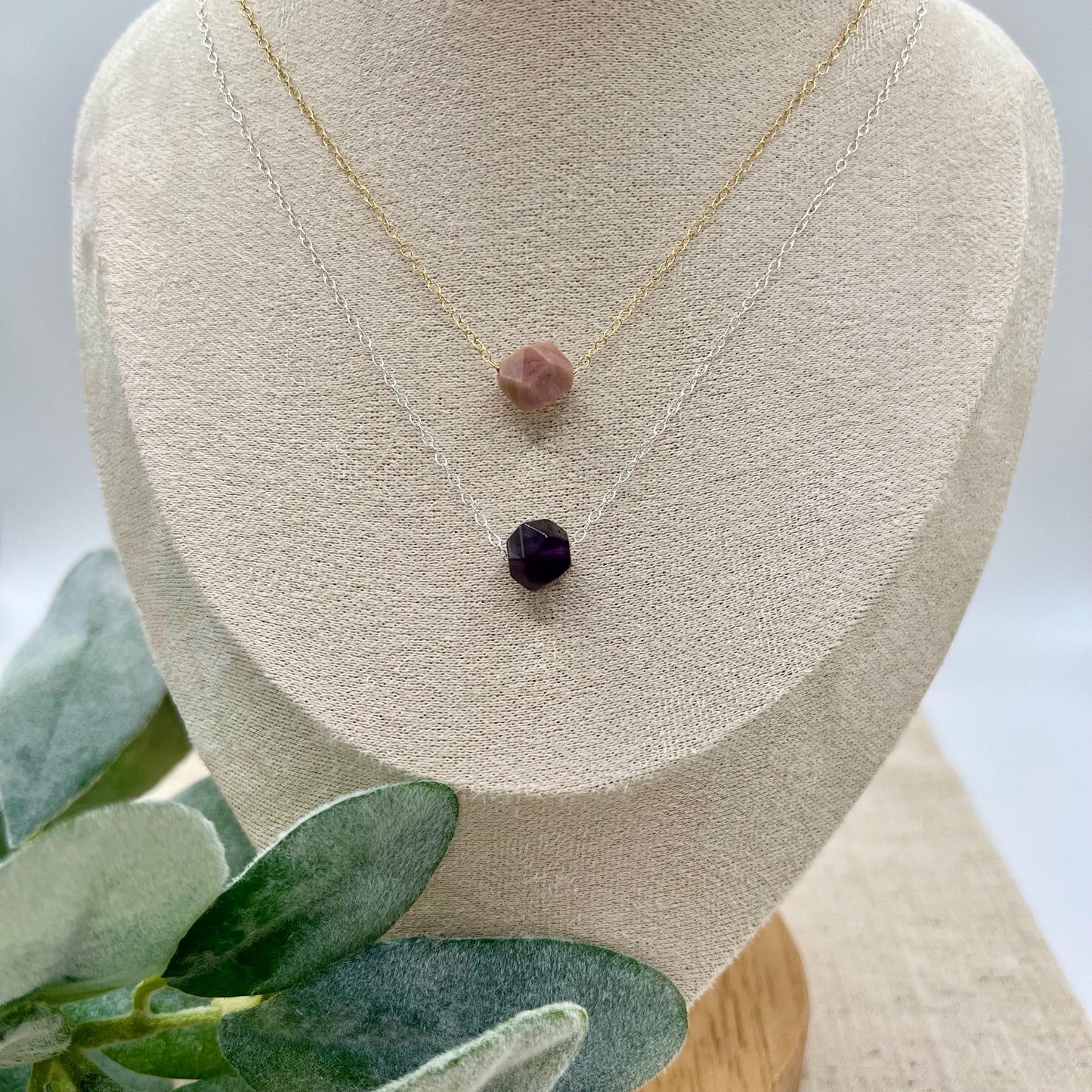 The Star Necklace | Gemstone | 14k Gold-filled & Sterling Silver