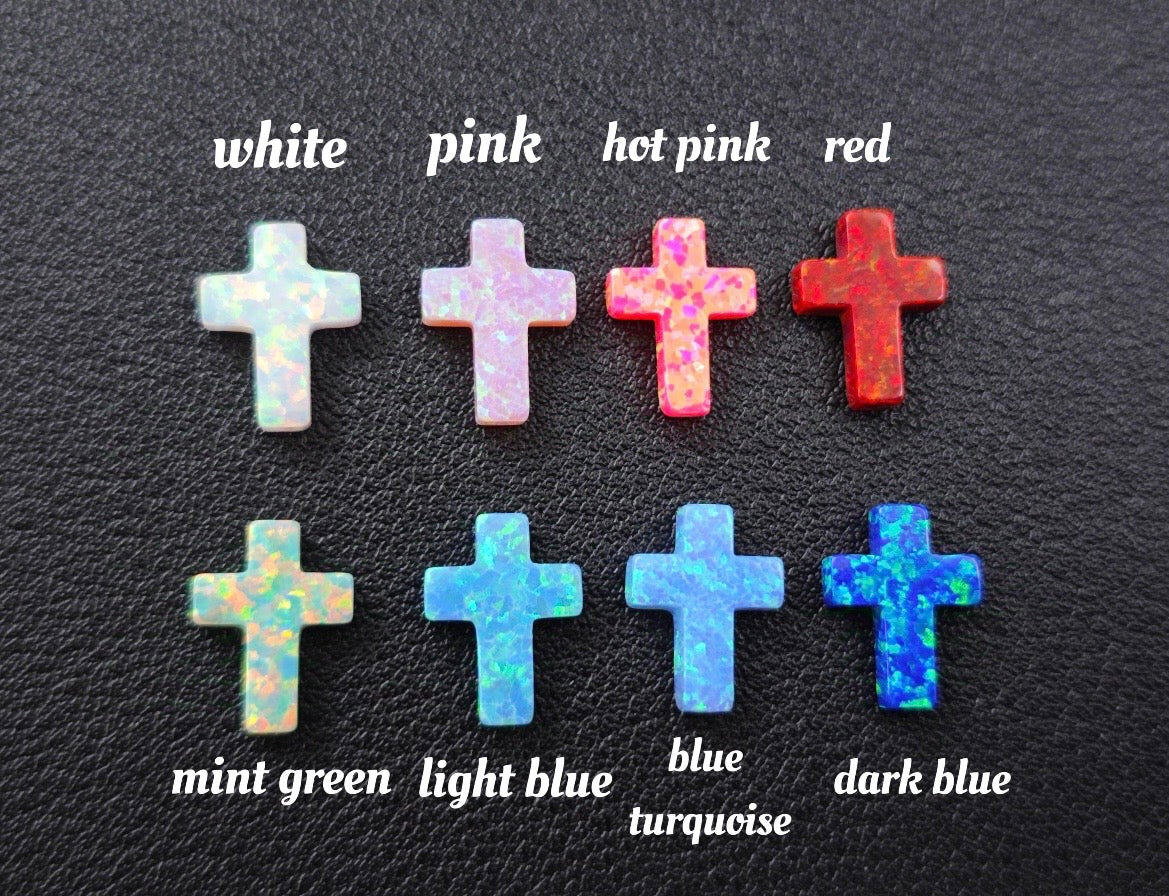 Opal Cross Bracelet | 14k Gold-filled & Czech Glass