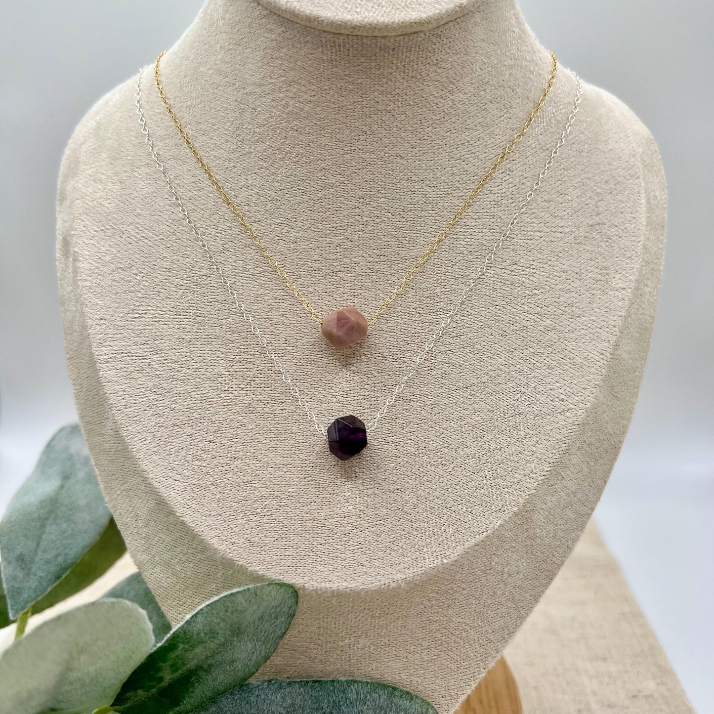 The Star Necklace | Gemstone | 14k Gold-filled & Sterling Silver